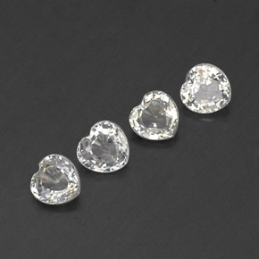 1,58 ct natürliche weißer Saphir-Edelsteine, Herzform, VVS-VS