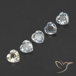 1,74 ct natürliche mehrfarbiger Saphir-Edelsteine, Herzform, VVS-VS