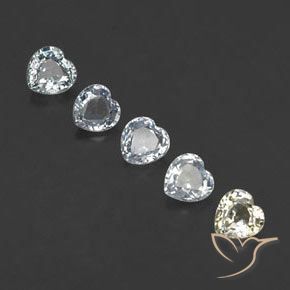 1,74 ct natürliche mehrfarbiger Saphir-Edelsteine, Herzform, VVS-VS