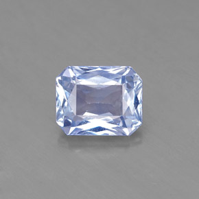 1,72 ctw natürlicher blauer Saphir, Smaragdschliff, VS