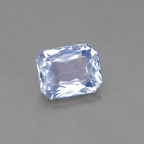 1,72 ctw natürlicher blauer Saphir, Smaragdschliff, VS
