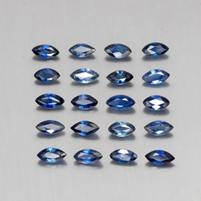 1,96 ct natürliche blauer Saphir-Edelsteine, Marquise, VS