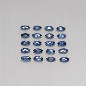 1,96 ct natürliche blauer Saphir-Edelsteine, Marquise, VS