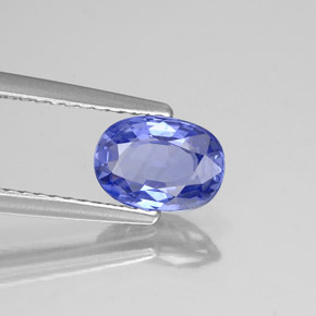 1,17 ctw natürlicher blauer Saphir, Oval Schliff, VS