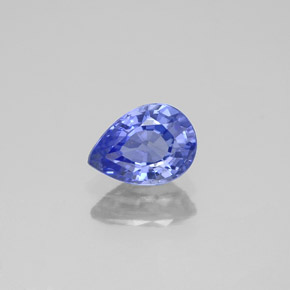 0,94 ctw natürlicher blauer Saphir, Birnenform, VS