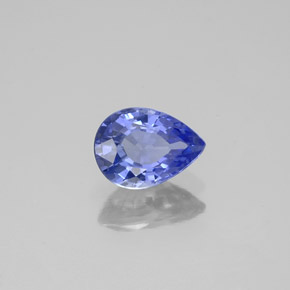 0,94 ctw natürlicher blauer Saphir, Birnenform, VS