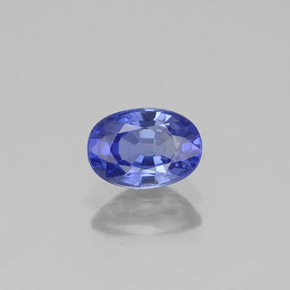 1,09 ctw natürlicher blauer Saphir, Oval Schliff, VVS
