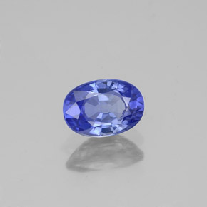 1,09 ctw natürlicher blauer Saphir, Oval Schliff, VVS
