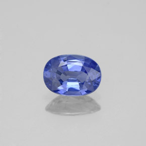 0,97 ctw natürlicher blauer Saphir, Oval Schliff, VVS
