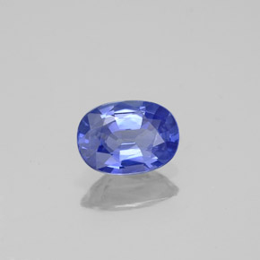 0,97 ctw natürlicher blauer Saphir, Oval Schliff, VVS
