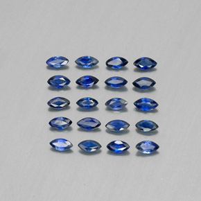 1,76 ct natürliche blauer Saphir-Edelsteine, Marquise, VS