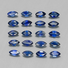 1,76 ct natürliche blauer Saphir-Edelsteine, Marquise, VS