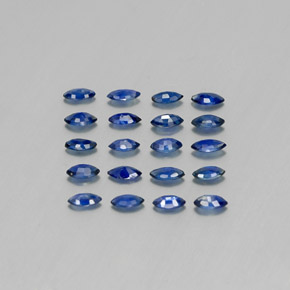 1,76 ct natürliche blauer Saphir-Edelsteine, Marquise, VS