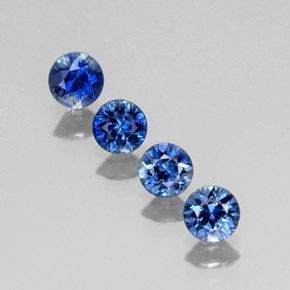  ct natürliche blauer Saphir-Edelsteine, Rundschliff, VVS-VS