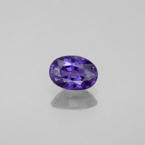 0,57 ctw natürlicher violetter Saphir, Oval Schliff, VVS