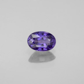 0,57 ctw natürlicher violetter Saphir, Oval Schliff, VVS