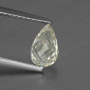 1,51 ctw natürlicher gelber Saphir, Briolette, VS