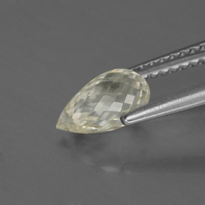 1,51 ctw natürlicher gelber Saphir, Briolette, VS