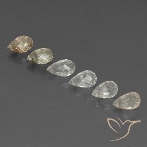 5.50 ct natürliche Mehrfarbig Saphir-Edelsteine, Briolette, VVS-VS