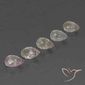 4.09 ct natürliche Mehrfarbig Saphir-Edelsteine, Briolette, VVS-VS