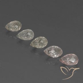 4.09 ct natürliche Mehrfarbig Saphir-Edelsteine, Briolette, VVS-VS
