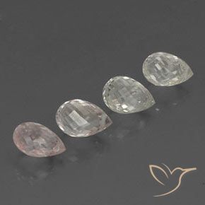 4.05 ct natürliche Mehrfarbig Saphir-Edelsteine, Briolette, VVS-VS