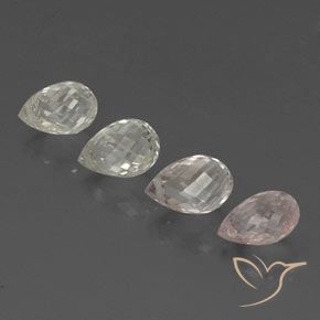 4.05 ct natürliche Mehrfarbig Saphir-Edelsteine, Briolette, VVS-VS