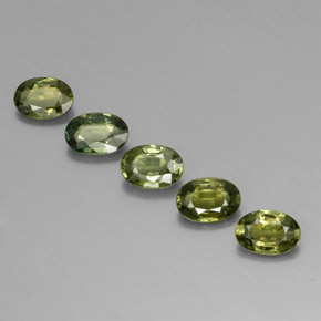2,69 ct natürliche grüner Saphir-Edelsteine, Oval Schliff, VVS-VS