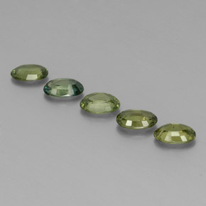 2,69 ct natürliche grüner Saphir-Edelsteine, Oval Schliff, VVS-VS
