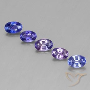 2.93 ct natürliche Mehrfarbig Saphir-Edelsteine, Oval, VVS-VS