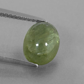 3,07 ctw natürlicher grüner Saphir, Transparent, Transparent / Lichtdurchlässig