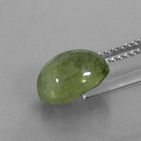 3,07 ctw natürlicher grüner Saphir, Transparent, Transparent / Lichtdurchlässig