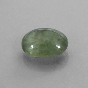 2,43 ctw natürlicher grüner Saphir, Transparent, Transparent / Lichtdurchlässig