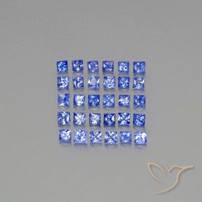 2,74 ct natürliche blauer Saphir-Edelsteine, Quadrat, VVS-VS