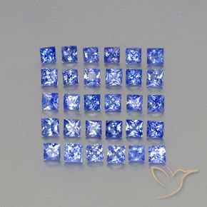 2,74 ct natürliche blauer Saphir-Edelsteine, Quadrat, VVS-VS