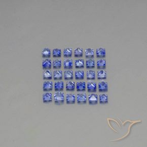 2,74 ct natürliche blauer Saphir-Edelsteine, Quadrat, VVS-VS