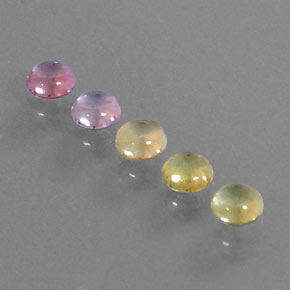 1,71 ct natürliche mehrfarbiger Saphir-Edelsteine, Rundschliff, Transparent