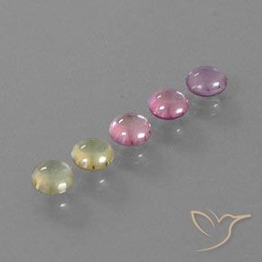 1,84 ct natürliche mehrfarbiger Saphir-Edelsteine, Rundschliff, Transparent
