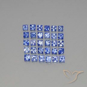 4,09 ct natürliche blauer Saphir-Edelsteine, Quadrat, VVS-VS