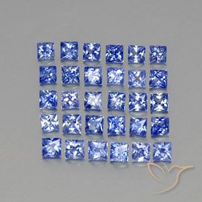 4,09 ct natürliche blauer Saphir-Edelsteine, Quadrat, VVS-VS