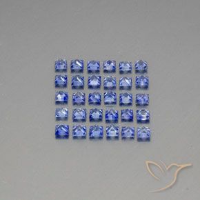 4,09 ct natürliche blauer Saphir-Edelsteine, Quadrat, VVS-VS