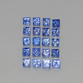  ct natürliche blauer Saphir-Edelsteine, Quadrat, VVS-VS