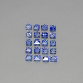  ct natürliche blauer Saphir-Edelsteine, Quadrat, VVS-VS