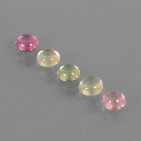  ct natürliche mehrfarbiger Saphir-Edelsteine, Rundschliff, Transparent