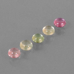  ct natürliche mehrfarbiger Saphir-Edelsteine, Rundschliff, Transparent
