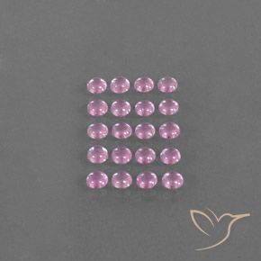 3,26 ct natürliche rosafarbener Saphir-Edelsteine, Rundschliff, Transparent