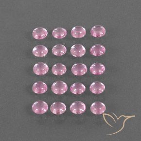 3,19 ct natürliche rosafarbener Saphir-Edelsteine, Rundschliff, Transparent