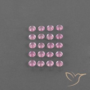 3,19 ct natürliche rosafarbener Saphir-Edelsteine, Rundschliff, Transparent