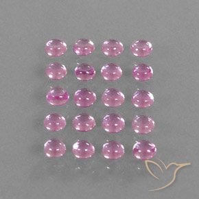 3.87 ct natürliche Sehr helles Rosa Saphir-Edelsteine, Runden, Transparent