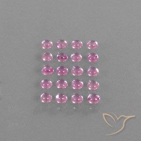 3.87 ct natürliche Sehr helles Rosa Saphir-Edelsteine, Runden, Transparent